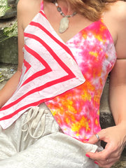The Tippy Triangle Top - Paradise In The Village Collection - Upcycled Clothing & Textiles