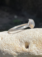 Sri Lankan Moonstone & .925 Silver Ring - Kalumali Design