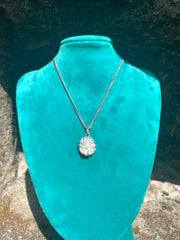 Sri Lankan Raw Moonstone Silver Claw Pendant - Kalumali Design