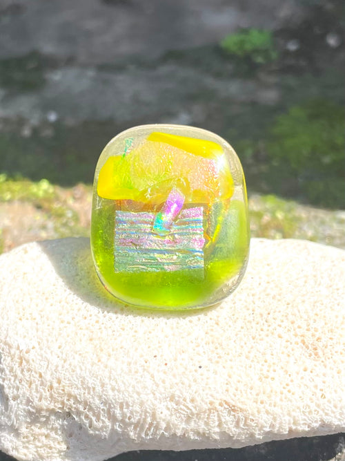 The Citrus Cocktail Ring - Glass Fusion - Wendy Leherissey Design