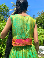 The Parvati Set - Up-Cycled Vintage Silk Saree - Made In Sri Lanka