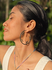 Yala Animal Hoops In Silver - Made In Sri Lanka