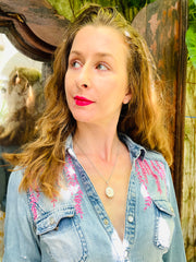 Sri Lankan Shell & Silver Pendant Necklace - Kalumali Design