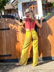 Jojo Mauve Crop - Upcycled - Golden Retro Riviera Collection