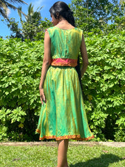The Parvati Set - Up-Cycled Vintage Silk Saree - Made In Sri Lanka
