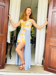 The Limencello - Varona Set In Sri Lankan Tie Dye - Up-Cycled Collection