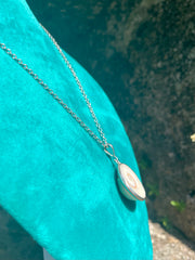 Sri Lankan Shell & Silver Pendant Necklace - Kalumali Design