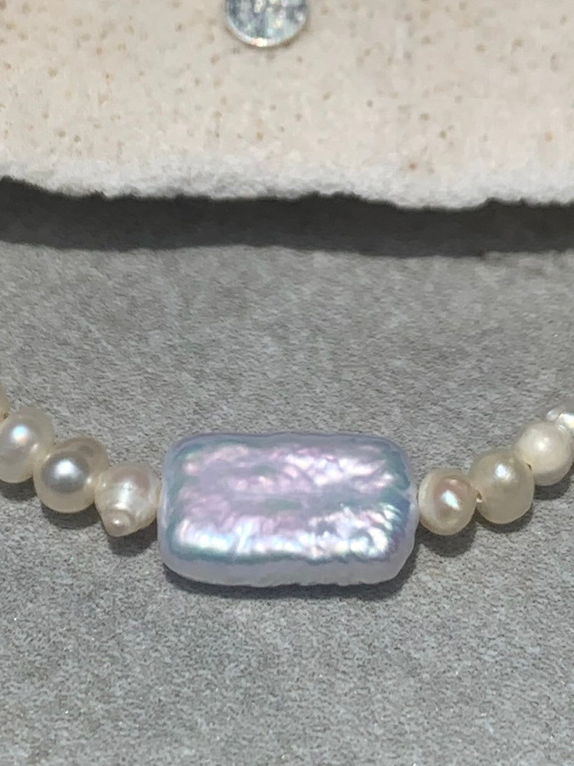 Pearl Bracelet - 100% Genuine Pearls & .925 Silver