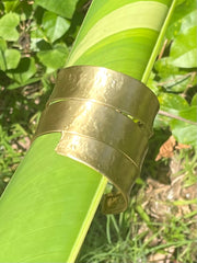 The Cleo - Gold Brass Cuff