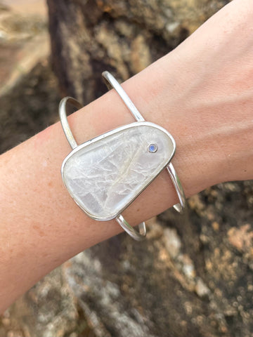 Symphony Ring - Molten Silver & Glass Fusion - Wendy Leherissey Design