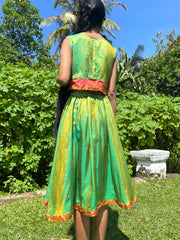 The Parvati Set - Up-Cycled Vintage Silk Saree - Made In Sri Lanka