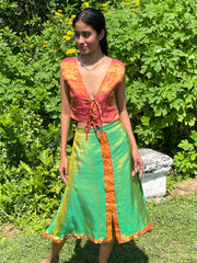 The Parvati Set - Up-Cycled Vintage Silk Saree - Made In Sri Lanka