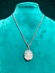 Sri Lankan Raw Moonstone Silver Claw Pendant - Kalumali Design