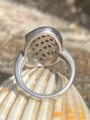 Vintage Multi-Crystal Pavé Ring Made In South Asia