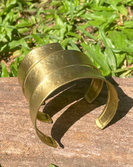 The Cleo - Gold Brass Cuff