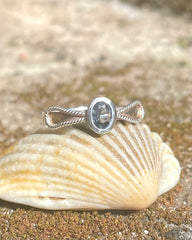 Sri Lankan Blue Sapphire In .925 Sterling Silver - Made In Sri Lanka