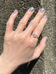 Sri Lankan Moonstone & .925 Silver Ring - Kalumali Design