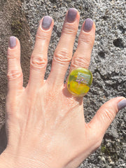 The Citrus Cocktail Ring - Glass Fusion - Wendy Leherissey Design