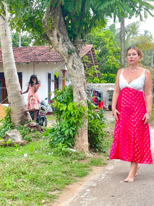 The Sandenie Dress - Paradise In The Village - Upcycled Textiles