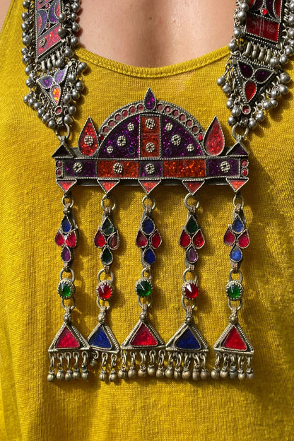 Vintage Afghan Kuchi Tribal Necklace