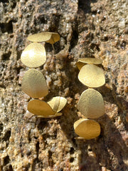 Bobo Circle Golden Brass Hoops