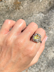 Symphony Ring - Molten Silver & Glass Fusion - Wendy Leherissey Design