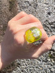 The Citrus Cocktail Ring - Glass Fusion - Wendy Leherissey Design