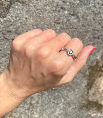 Sri Lankan Blue Sapphire In .925 Sterling Silver - Made In Sri Lanka