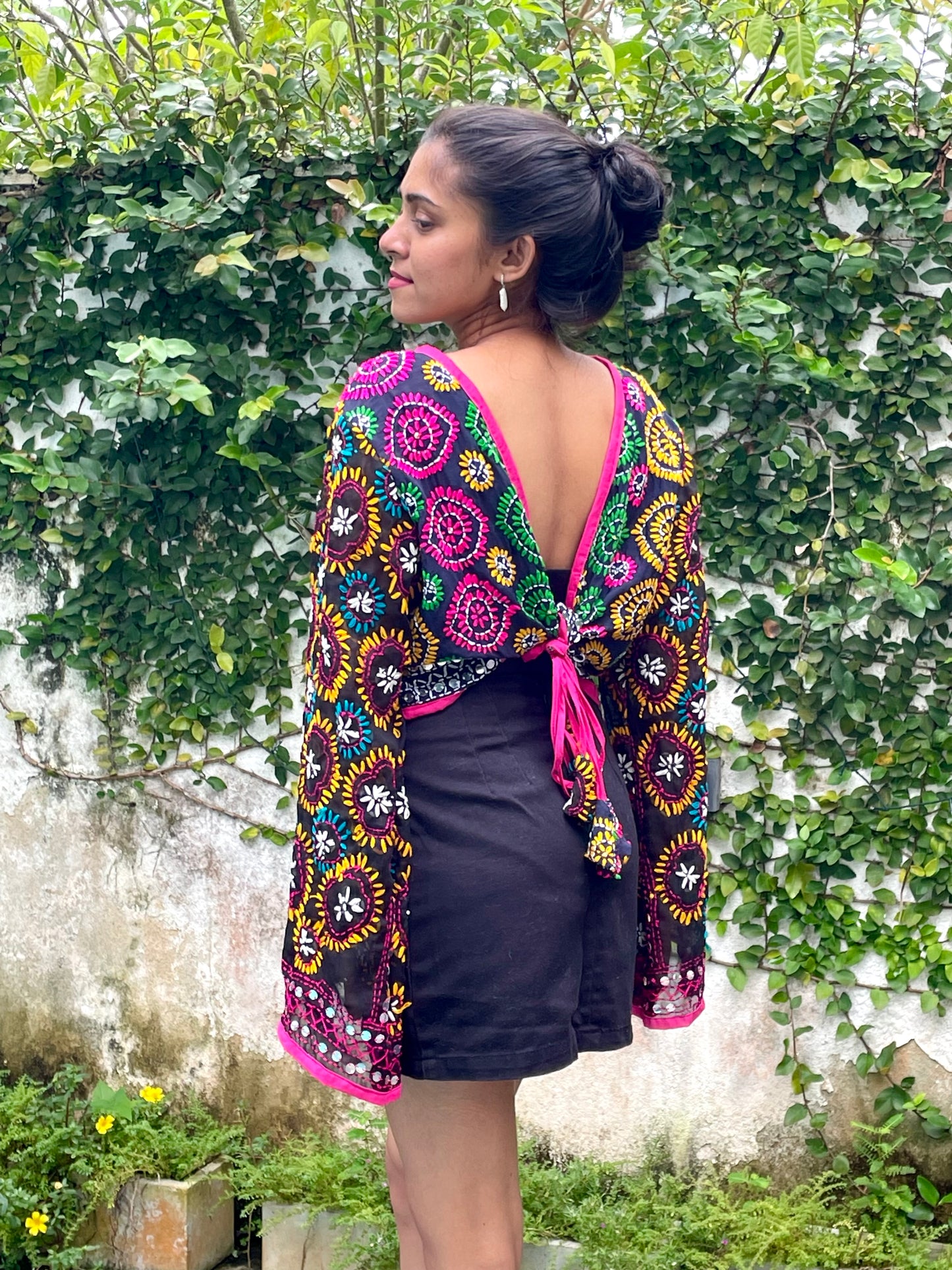 The Pooja Bolero - Astral Pink