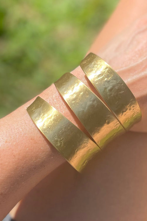 The Cleo - Gold Brass Cuff