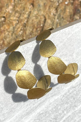 Bobo Circle Golden Brass Hoops