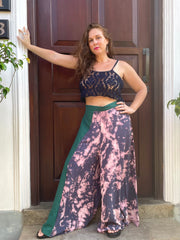 Alexia Wide Leg Pants - Lanka Tropicana Collection - Size Extra Large