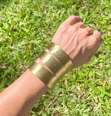 The Cleo - Gold Brass Cuff