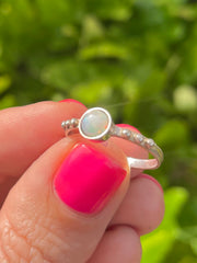 Sri Lankan Opal & Silver Ring - Made In Sri Lanka - Kalumali Design