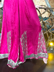 The Bobo Pant - Vintage Silk  Saree - Lanka Tropicana & Up-Cycled Collection