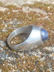 Sri Lankan Star Sapphire & Silver Ring - Made In Sri Lanka