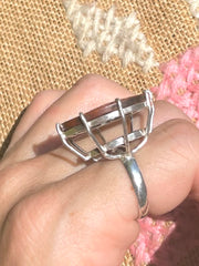 Vintage Coin Silver Ring - Authentic English Pence c. 2001 - Ring Made In Sri Lanka