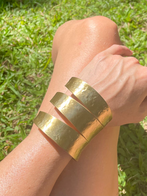 The Cleo - Gold Brass Cuff