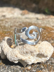 Bobo Designed Silver Spiral Band - Made In Sri Lanka