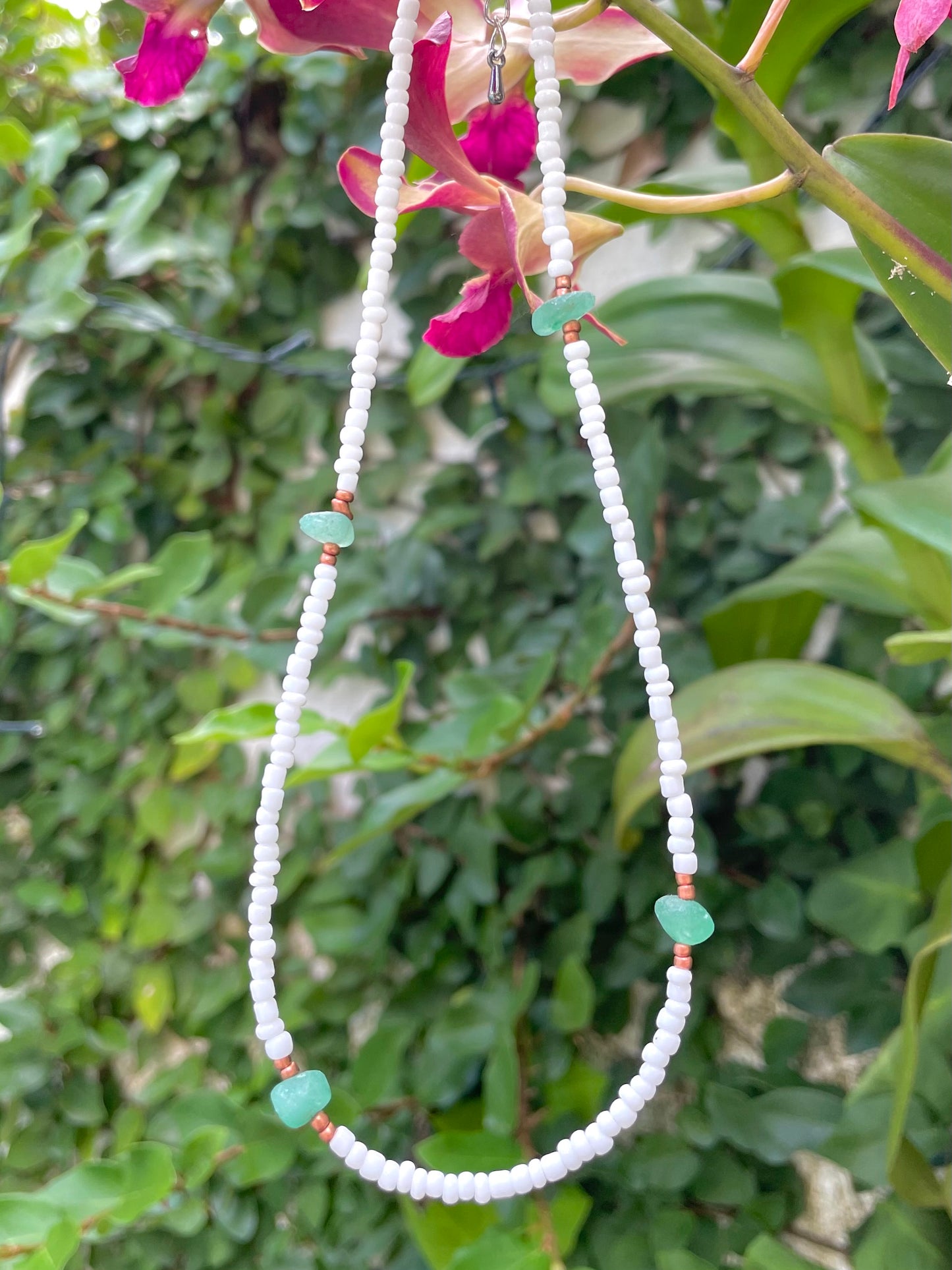 Madushani Porceline & Crystal Necklaces - Made in Sri Lanka