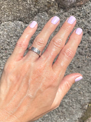 Engraved Eternity .925 Silver Band