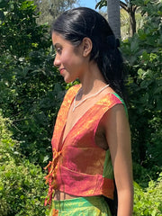 The Parvati Set - Up-Cycled Vintage Silk Saree - Made In Sri Lanka