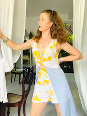 The Limencello - Varona Set In Sri Lankan Tie Dye - Up-Cycled Collection