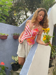 The Tippy Triangle Top - Paradise In The Village Collection - Upcycled Clothing & Textiles