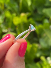 Sri Lankan Topaz .925 Silver Ring - Kalumail Design