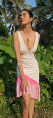 BoBo Crystal & Sterling Silver Wrap Necklace With Seed Beads - Made In Sri Lanka