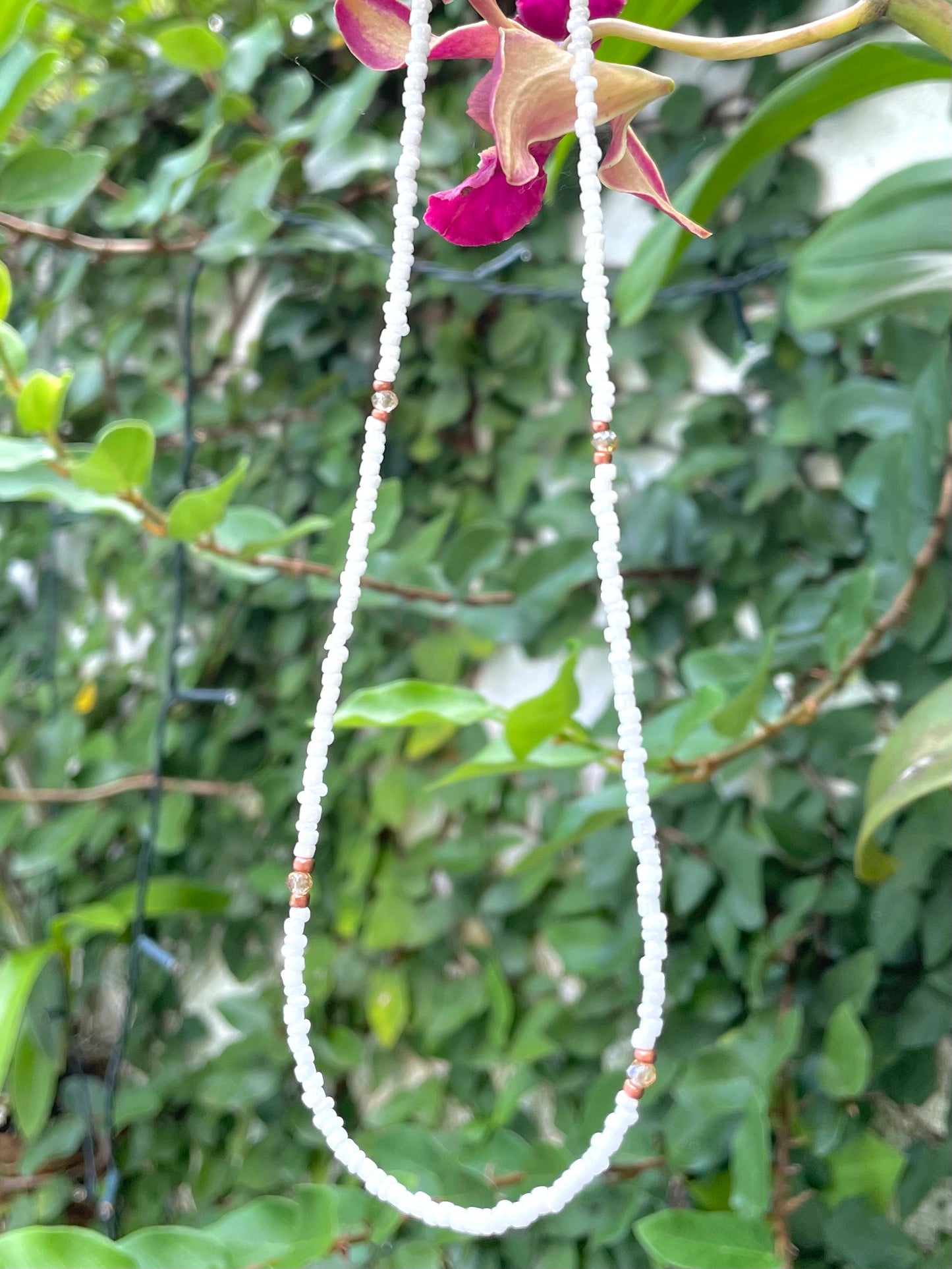 Madushani Porceline & Crystal Necklaces - Made in Sri Lanka