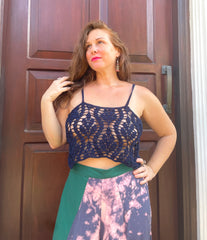 The Ilia Lanka Tropicana Crochet Crop Top - Made By Iresha