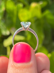 Sri Lankan Topaz .925 Silver Ring - Kalumail Design