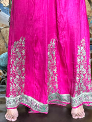 The Bobo Pant - Vintage Silk  Saree - Lanka Tropicana & Up-Cycled Collection